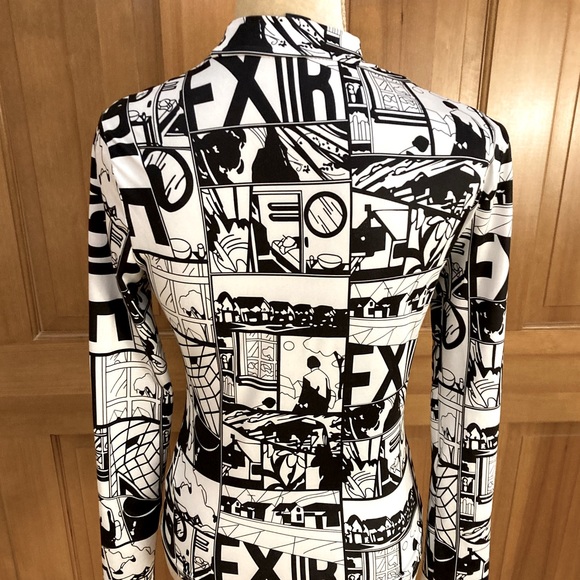 Luxury Pop Art Printed Blouse. - Picture 13 of 16
